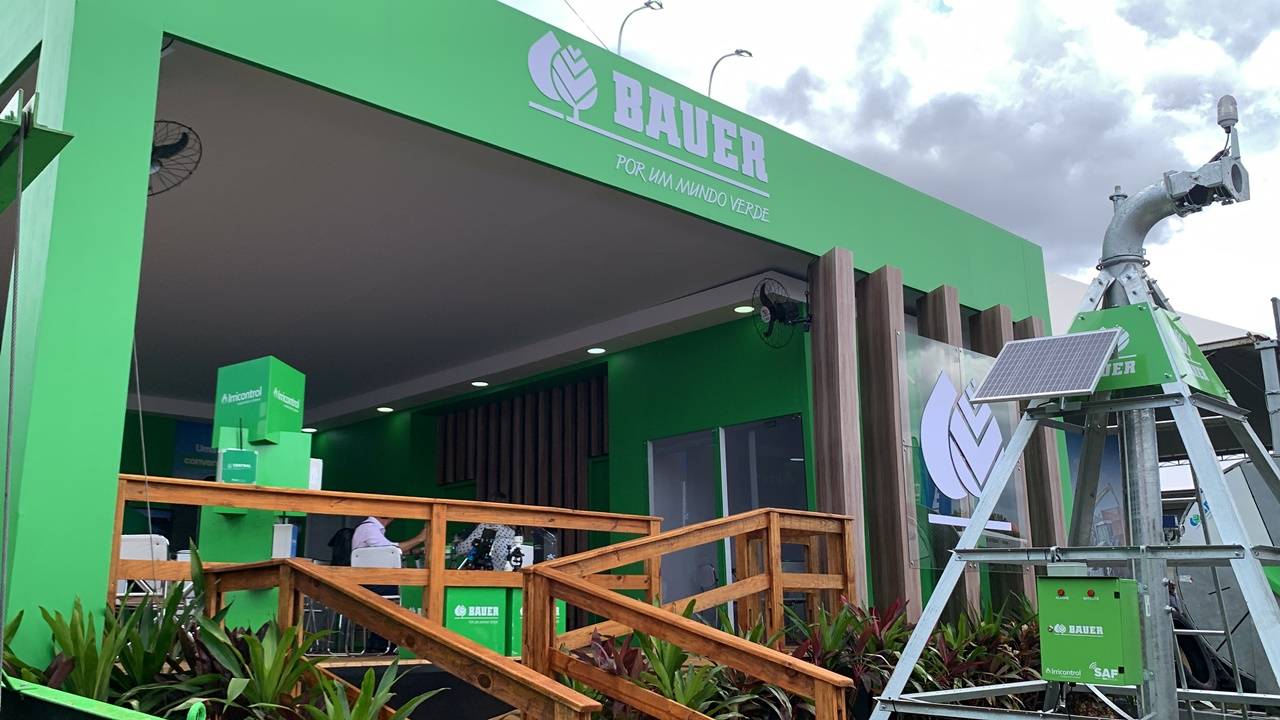 Bauer do Brasil apresenta soluções para manejo sustentável de resíduos e irrigação no Show Rural