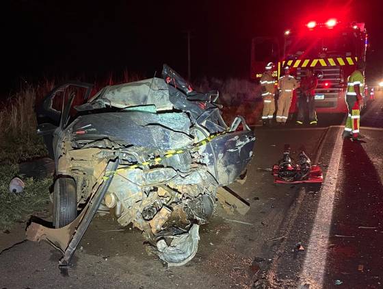 Colisão frontal tira a vida de motorista na rodovia BR-369 em Cascavel