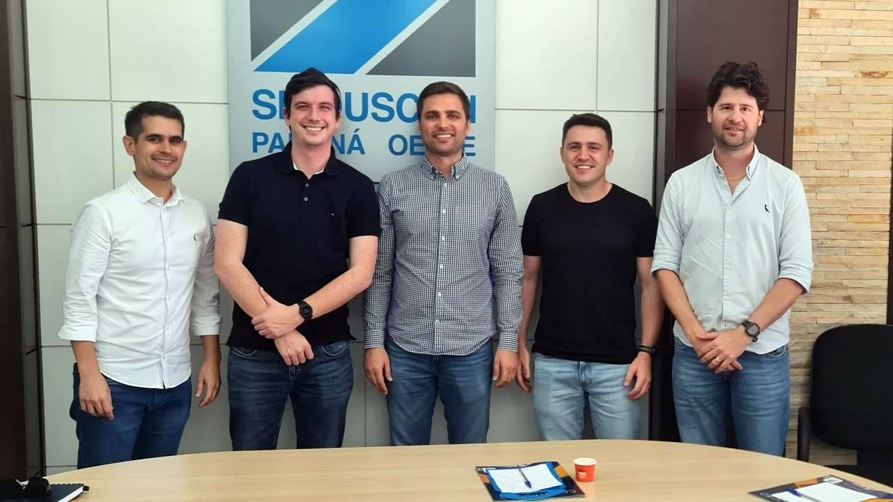 Vice-prefeito eleito Henrique Mecabô visita Sinduscon