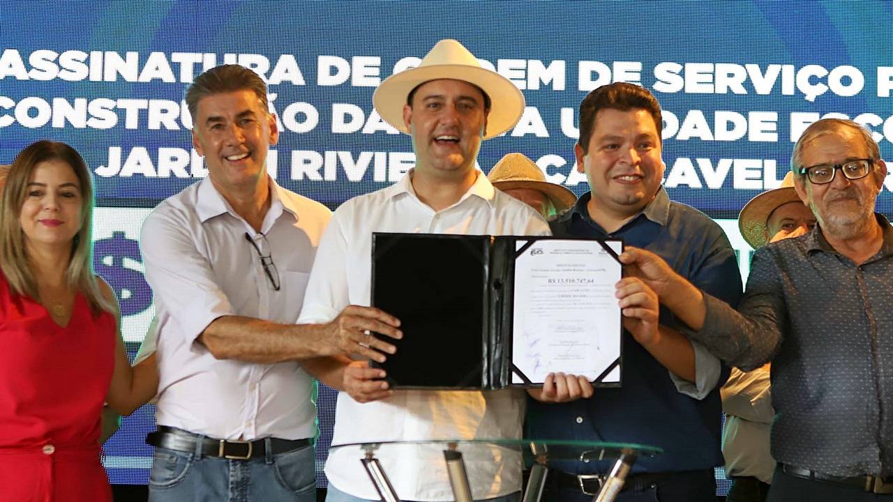 Governador libera a construção do Colégio Jardim Riviera em Cascavel que vai atender 1,5 mil alunos