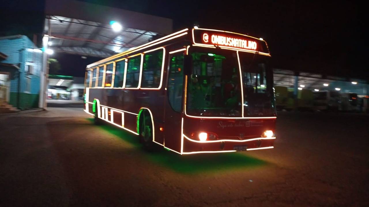 Ônibus Natalino vai circular pelas ruas de Cascavel; Veja qual vai ser a rota!