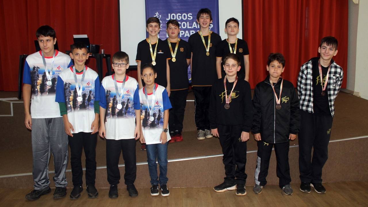 Colégio Passo Certo e Colégio FAG dominaram o quadro de medalhas do Xadrez no JEPS em Catanduvas