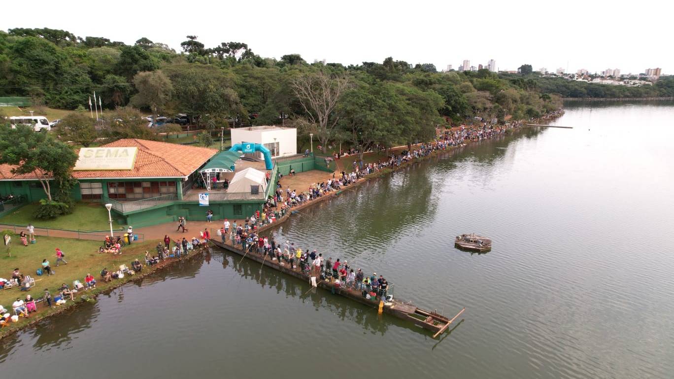 Diversão, lazer e solidariedade na Pesca do Lago em Cascavel