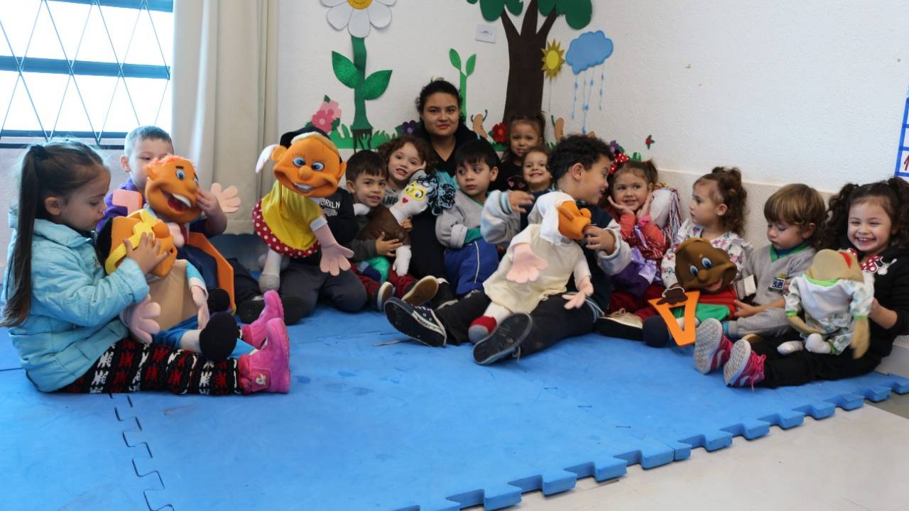 Com brincadeira, alunos do Cmei Darci Ângela aprendem sobre inclusão e autonomia