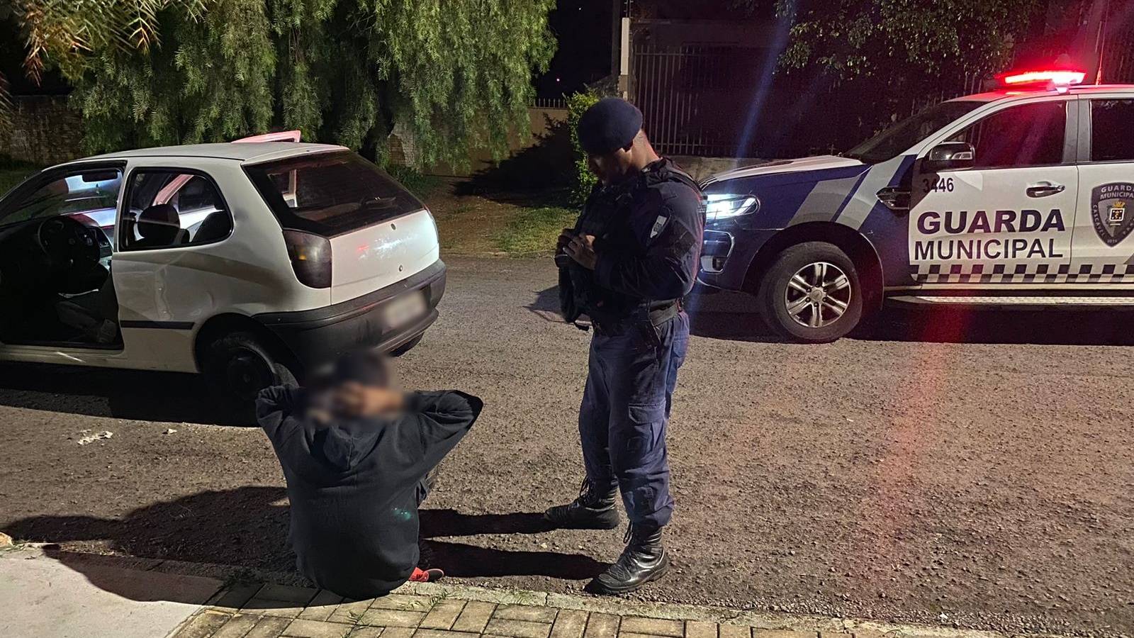 Guarda Municipal prende motorista embriagado após perseguição em Cascavel