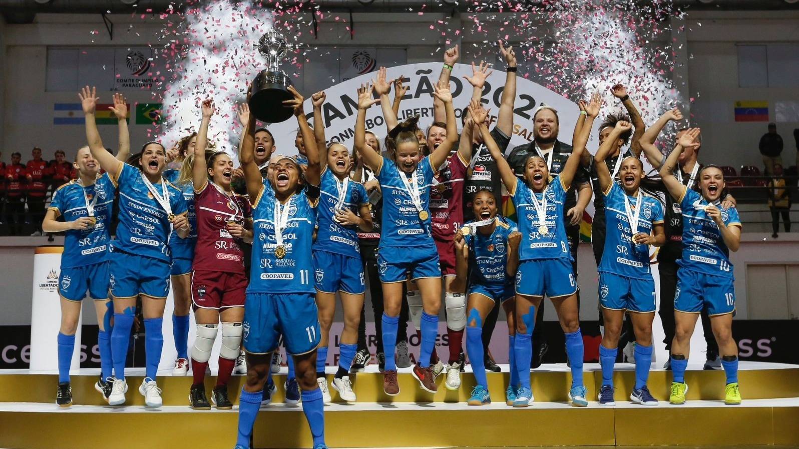 Stein Cascavel é campeão invicto da Libertadores de Futsal Feminino