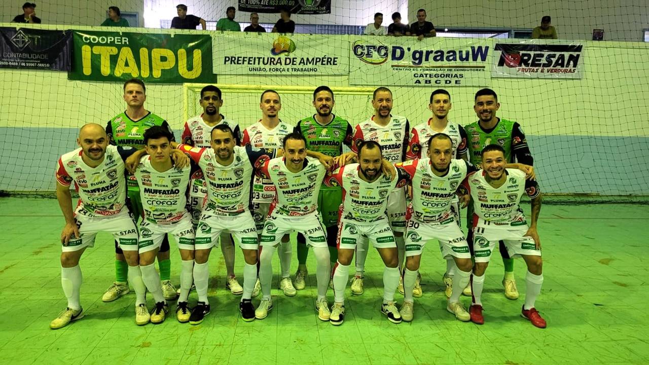 Cascavel Futsal empata diante do Ampére em jogo equilibrado pelo Campeonato Paranaense