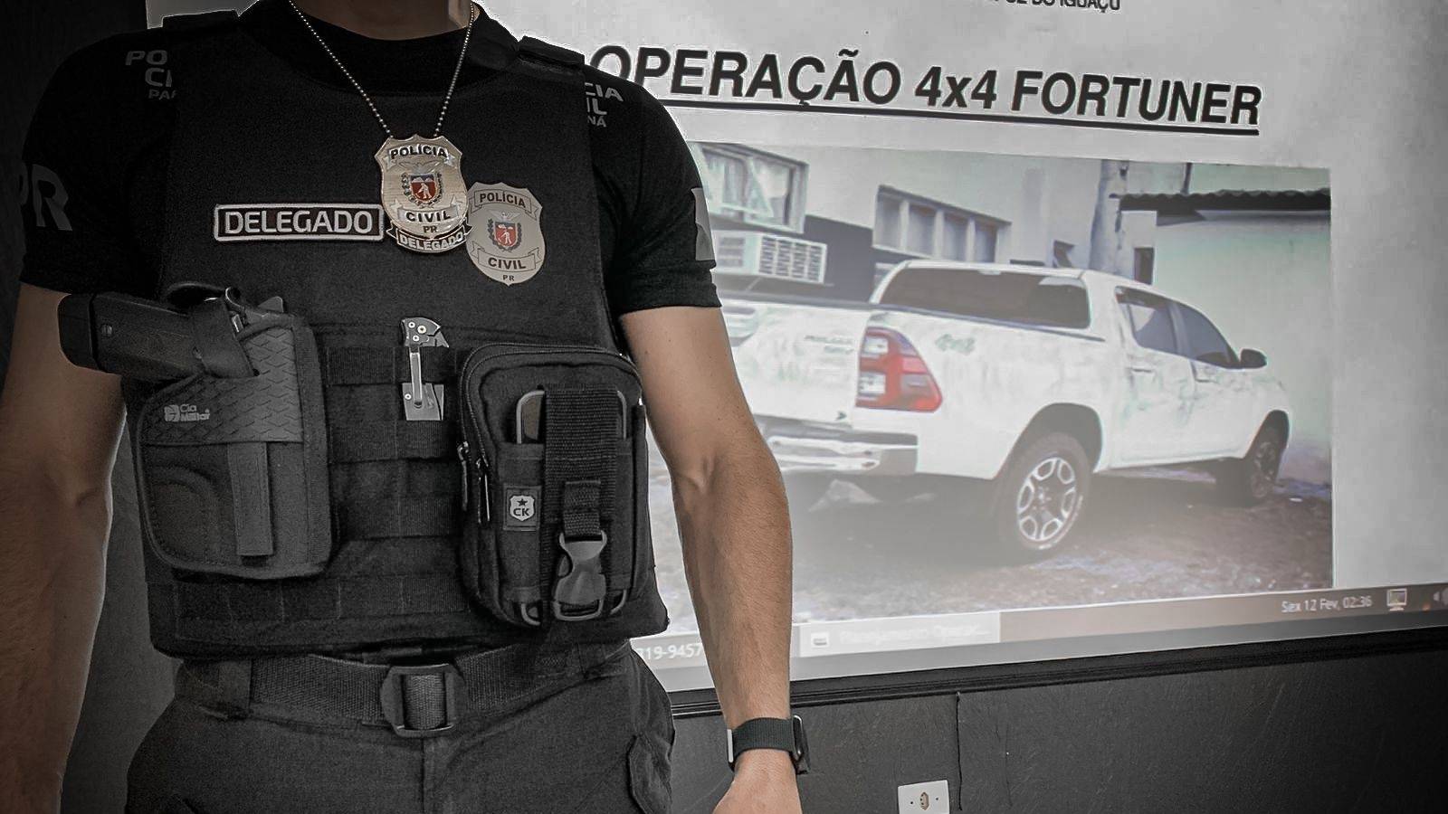 Operação 4x4 Fortuner: Polícia Civil desarticula quadrilha especializada em furto de caminhonetes