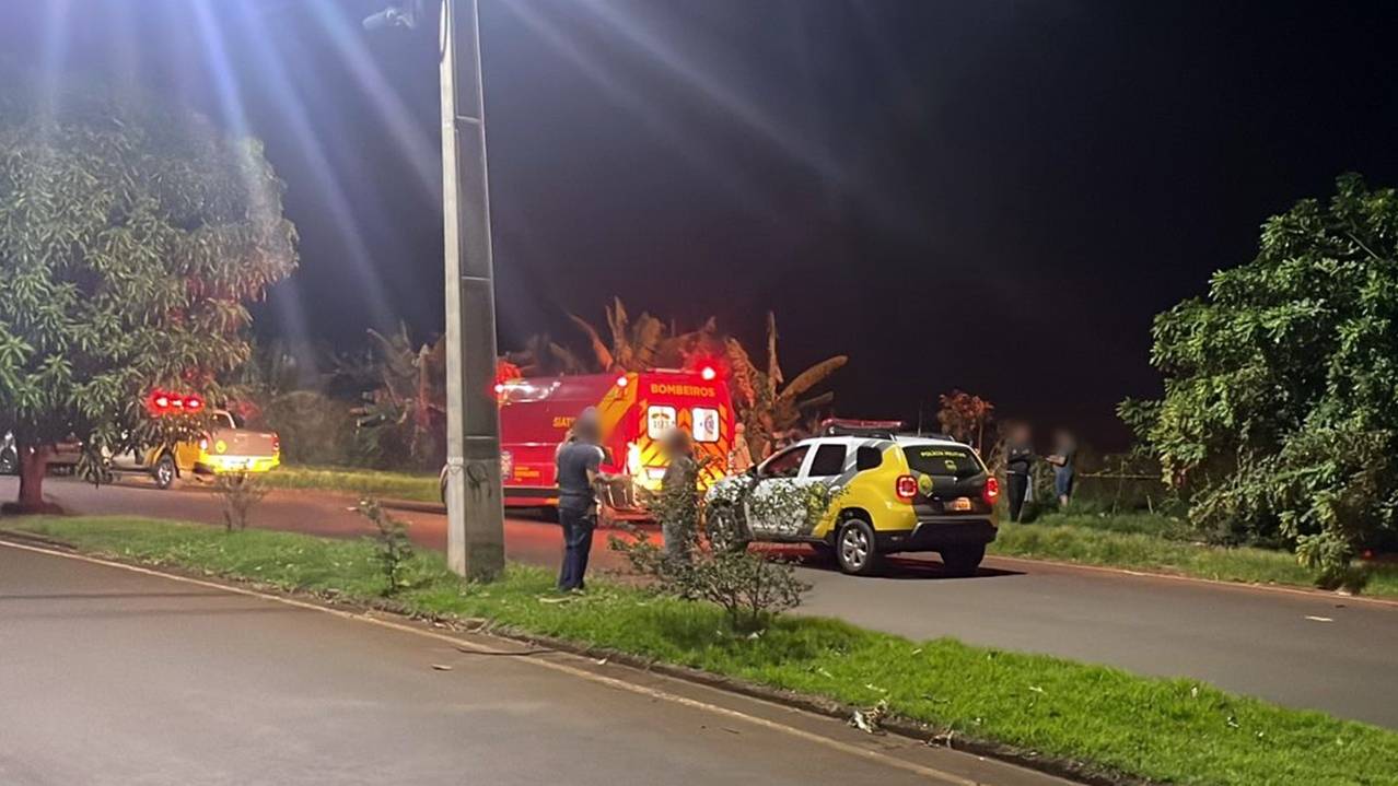 Duas pessoas morrem em grave acidente de motocicleta na Avenida Ambrósio Lossi em Foz do Iguaçu