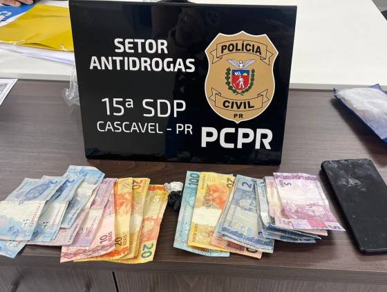 Polícia Civil realiza apreensão de drogas e prende dois suspeitos no centro de Cascavel