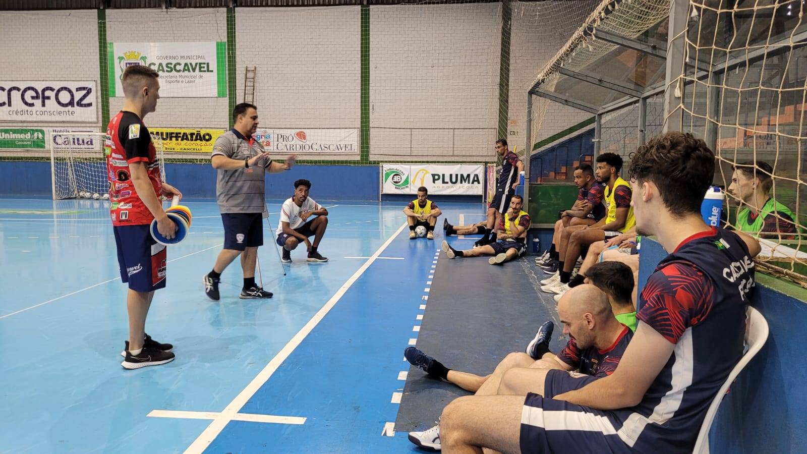 Cascavel Futsal se prepara para a estreia na Liga Nacional e no Paranaense 2023