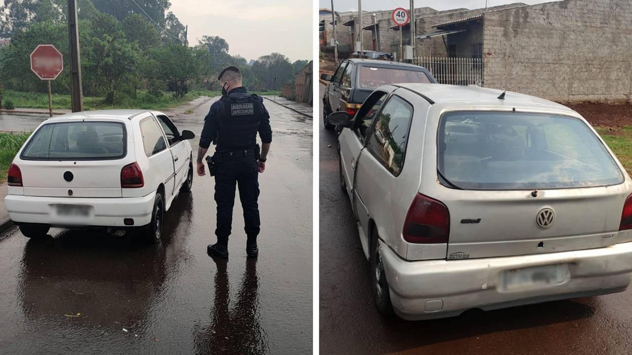 Guarda Municipal recupera dois automóveis furtados na Região Norte