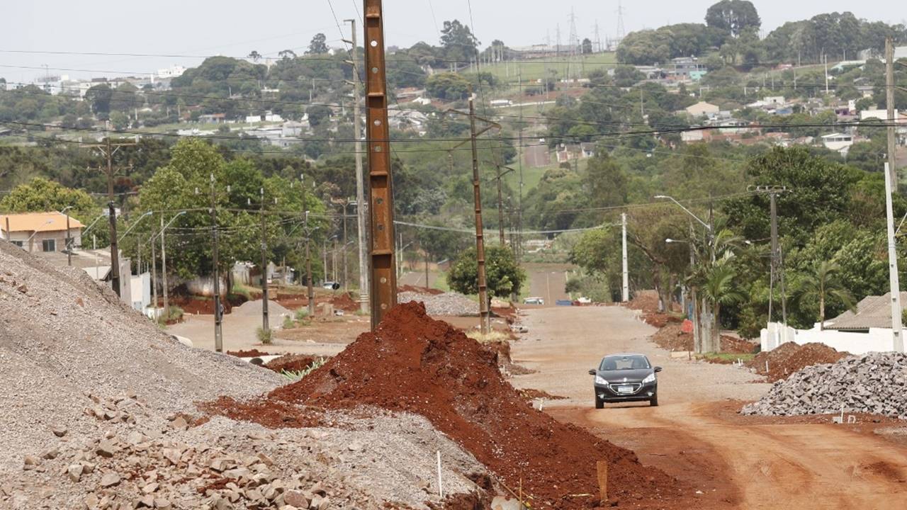 Revitalização de ruas antecede construção do Ecopark Floresta em Cascavel