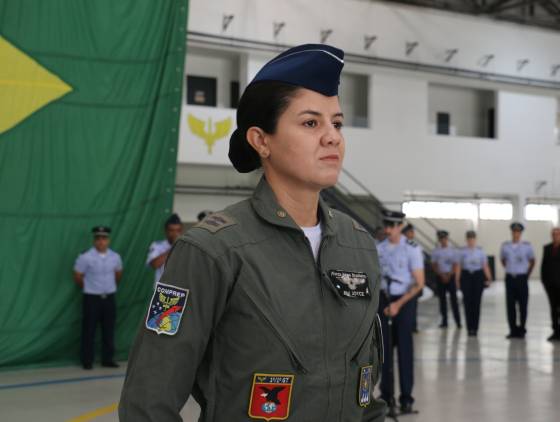 Major Joyce é a primeira mulher a assumir o Comando de uma Unidade Aérea