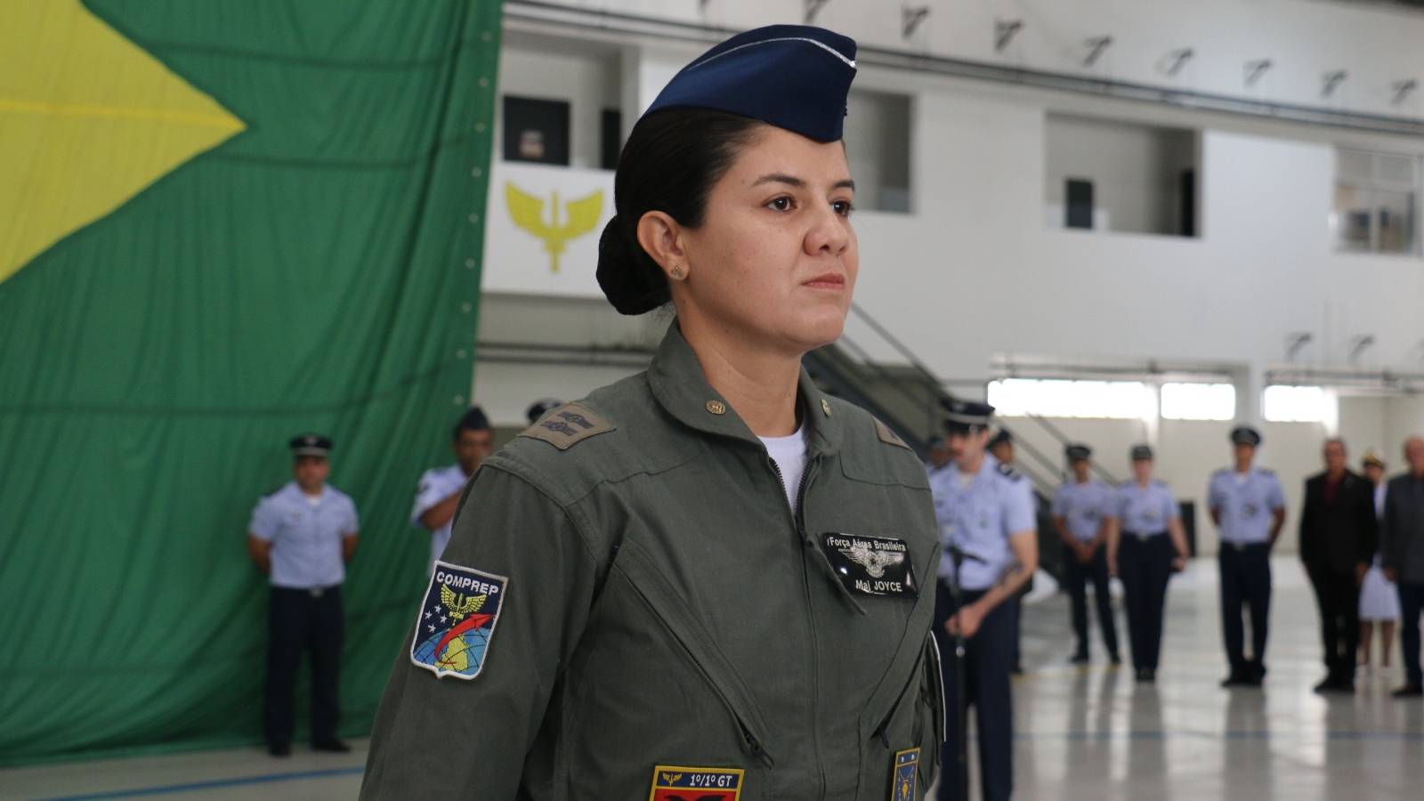 Major Joyce é a primeira mulher a assumir o Comando de uma Unidade Aérea