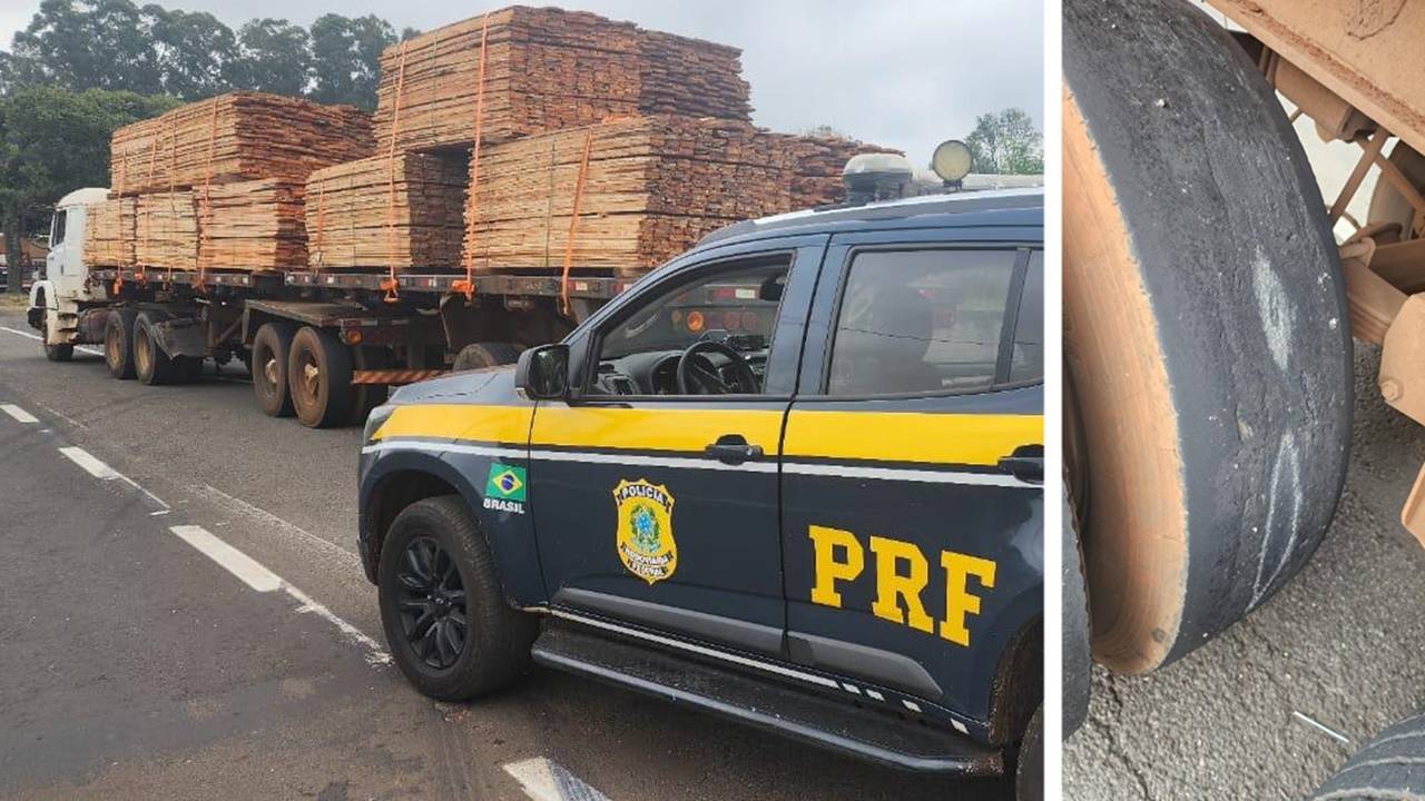 PRF apreende caminhão que colocava em risco a segurança viária no Paraná