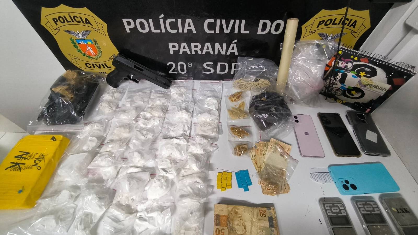Polícia Civil desmantela Ponto de Tráfico de Drogas e apreende entorpecentes em Toledo