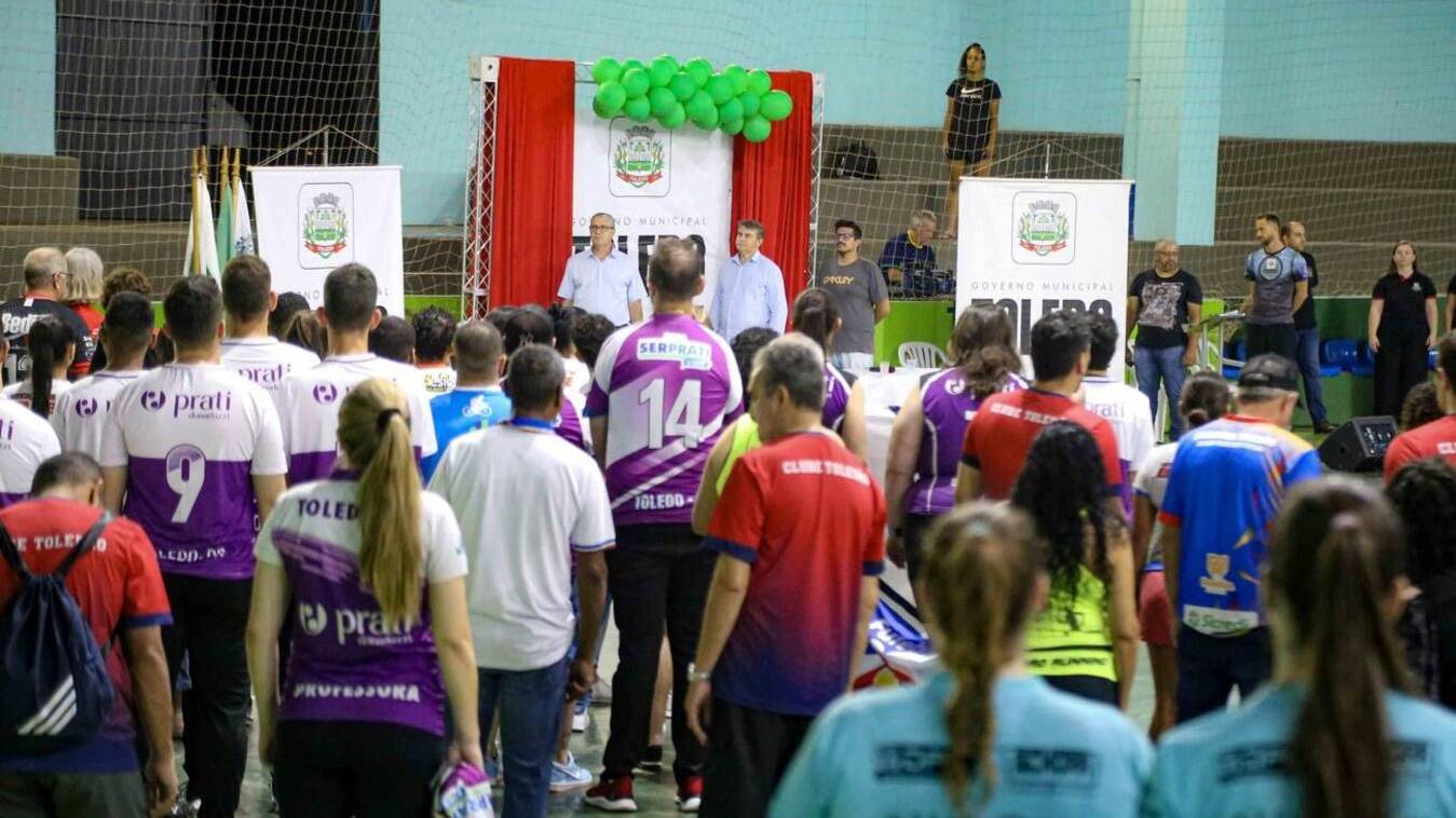 Euzébio Garcia recebeu cerimônia de abertura dos Jogos Abertos de Toledo