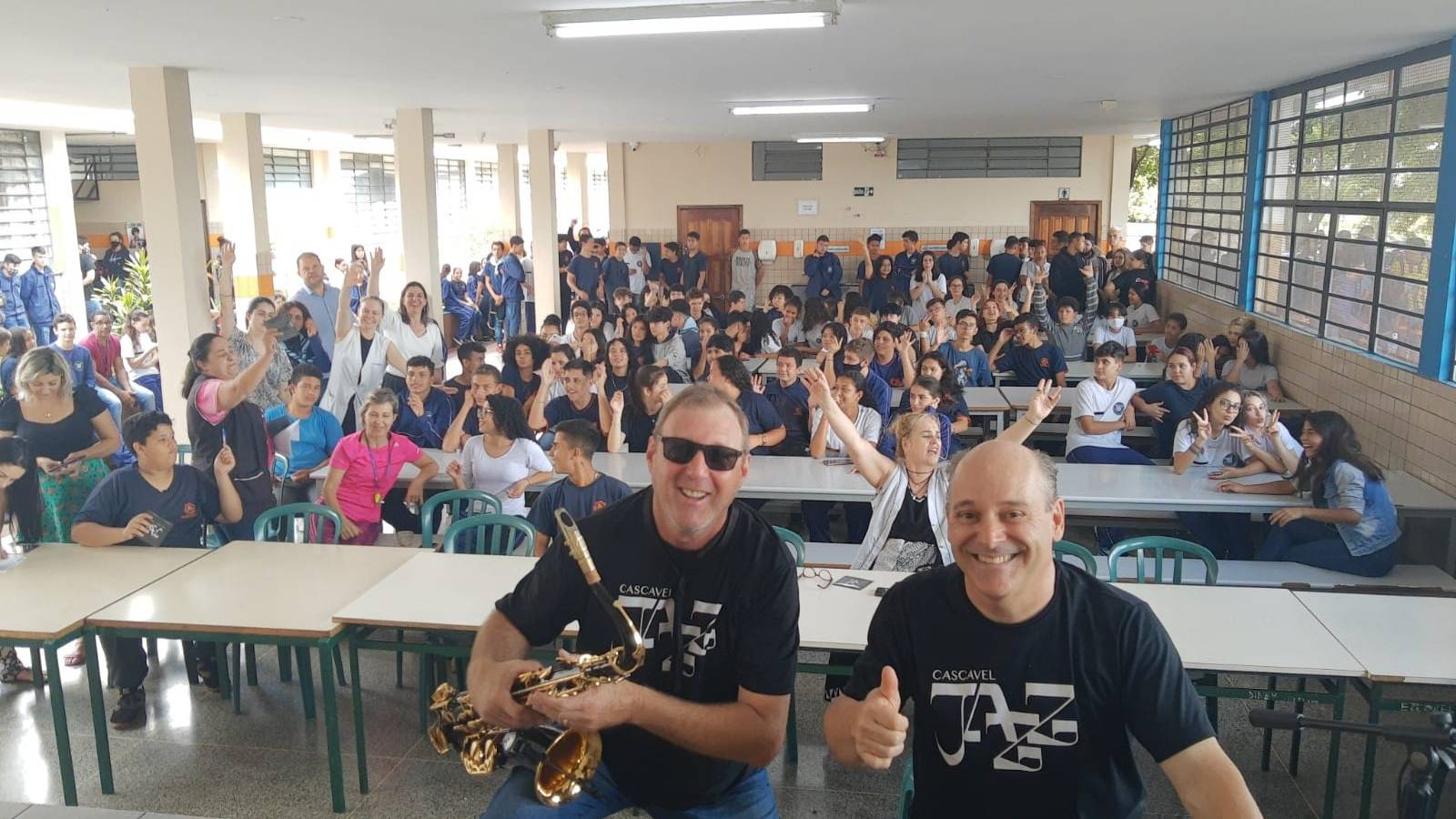 Cerca de 400 pessoas participaram das palestras musicais realizadas em colégios de Cascavel