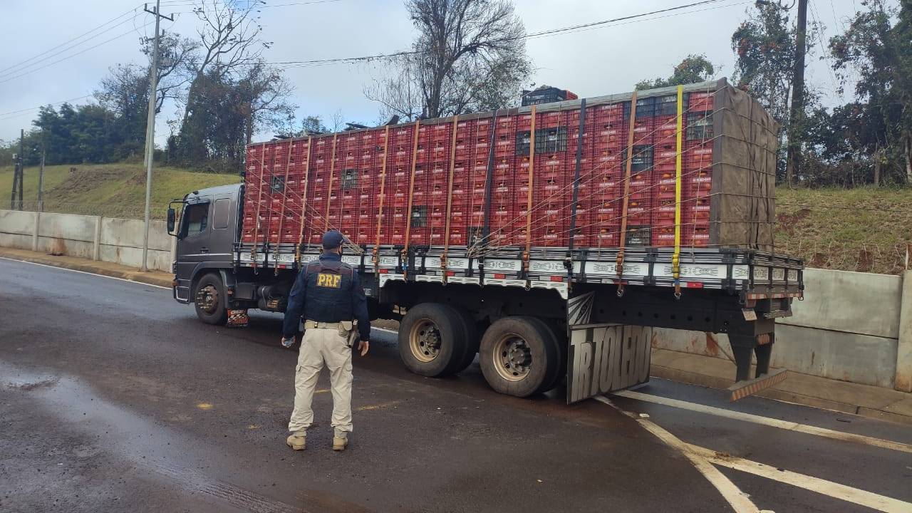 Mais de 300 toneladas de excesso de peso foram retiradas de circulação nas rodovias federais do PR