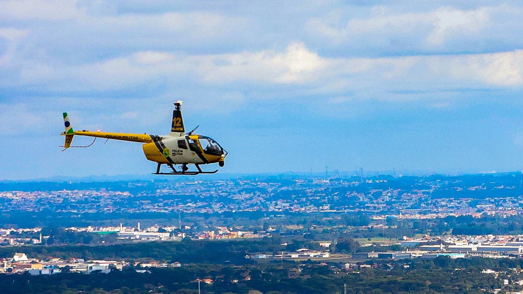 Projeto Falcão da PMPR completa um ano com quase mil missões policiais