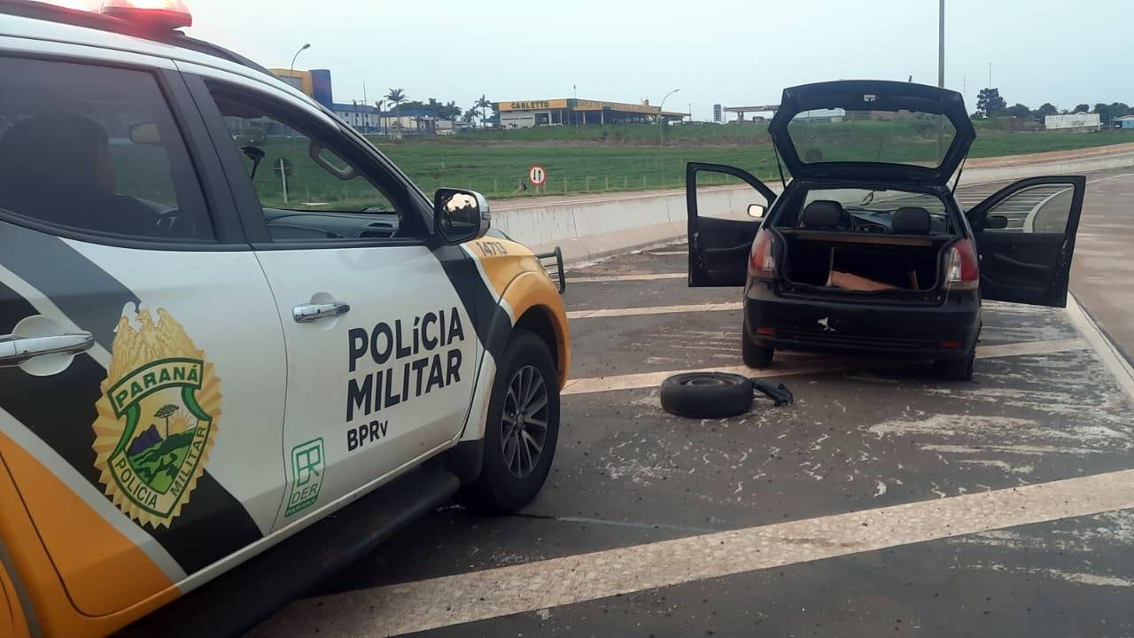 PRE apreende 86 kg de maconha e detém homem com mandado por homicídio em Santa Tereza do Oeste