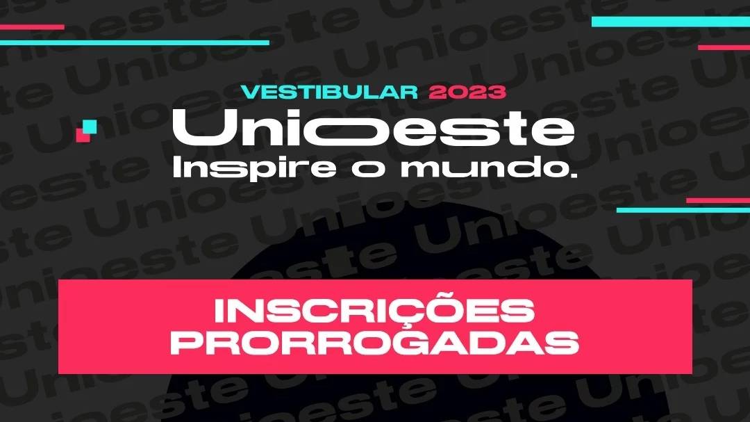 Unioeste prorroga inscrições do Vestibular para até 09 de janeiro de 2023