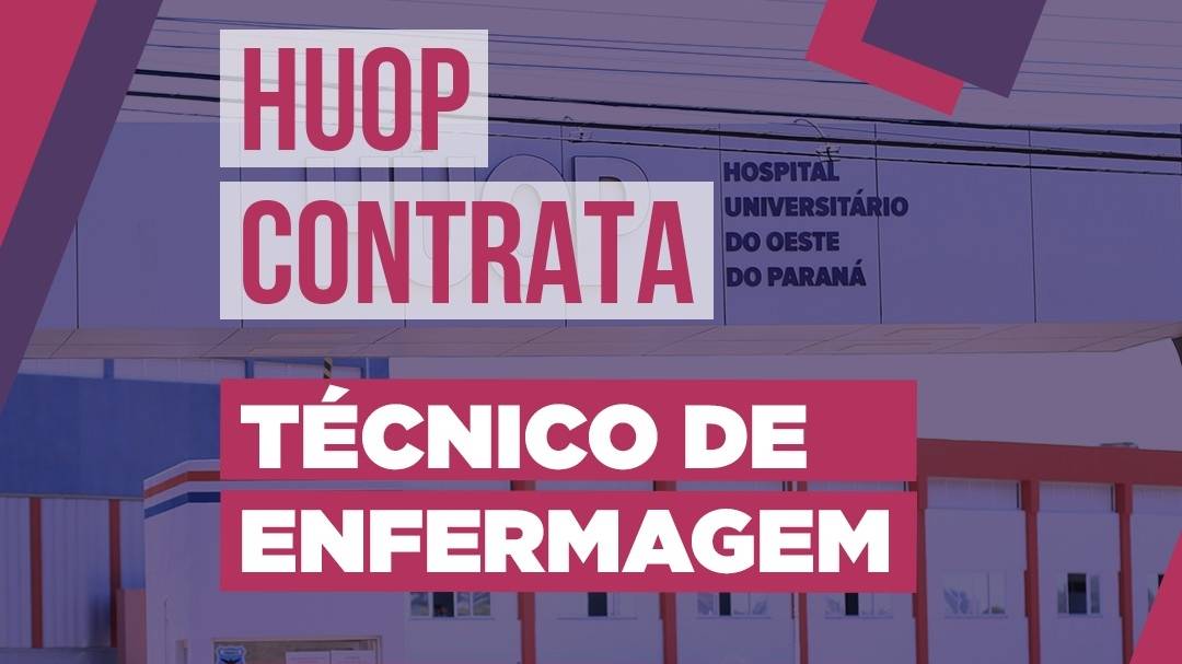 Hospital Universitário contrata técnicos de enfermagem