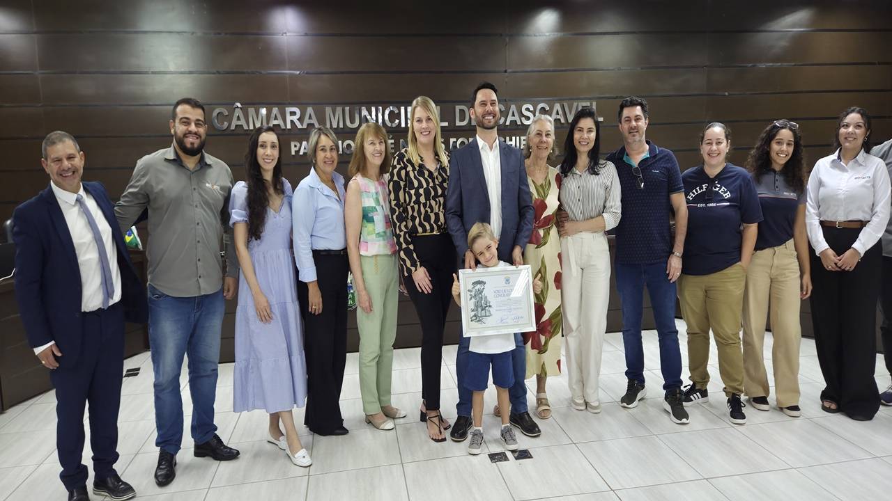 Empresário Domingos Tochetto recebe reconhecimento da Câmara de Cascavel