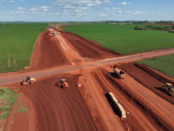 Obras do contorno viário de Palotina devem chegar a 19% em dezembro