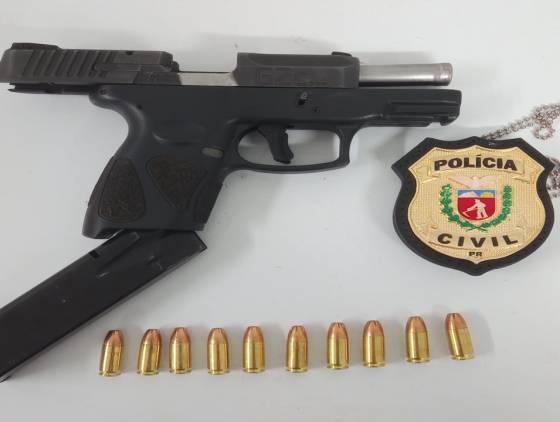 Polícia Civil de Corbélia apreende pistola 9mm e prende mulher em Cascavel