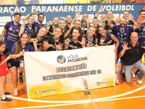 Rondonenses conquistam décimo título paranaense de voleibol sub-19