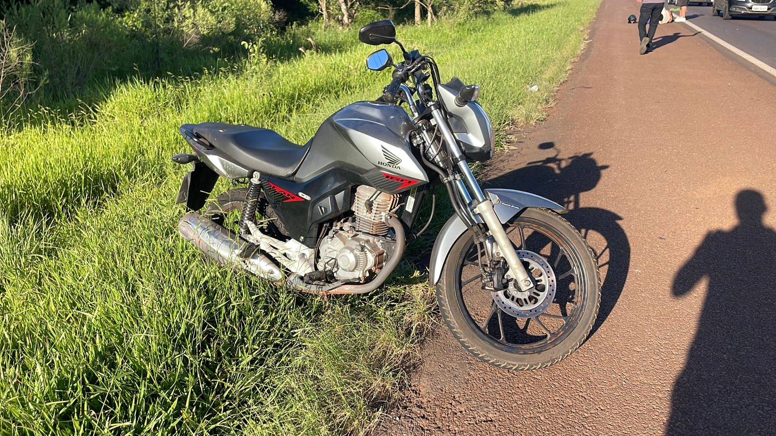 Motociclista se acidenta na BR-369, em Cascavel, e é encaminhado a hospital em Corbélia