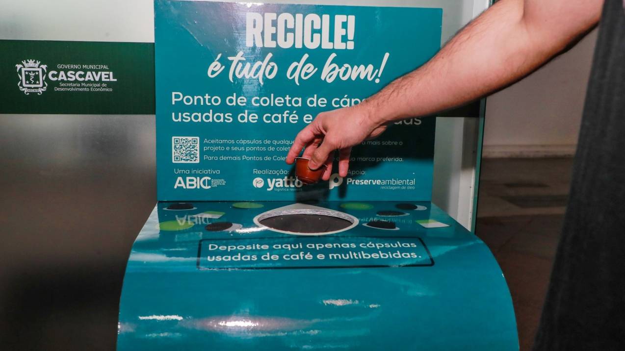 Cascavel inova mais uma vez e terá pontos de coleta para reciclagem de cápsulas de café