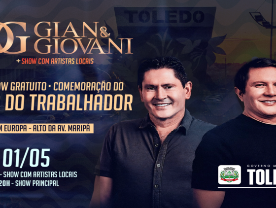 Gian e Giovani serão atração principal do Show do Trabalhador em Toledo