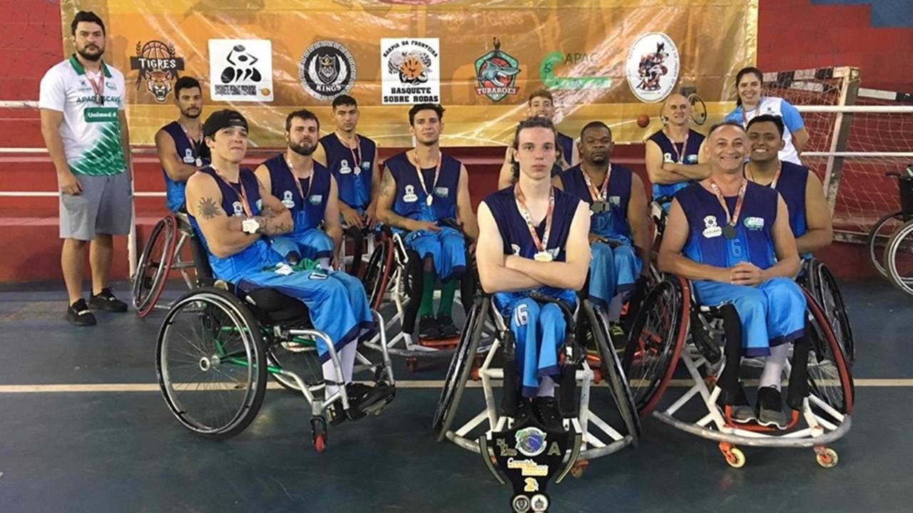 Cascavel é vice-campeã no Campeonato Paranaense de Basquete em Cadeira de Rodas