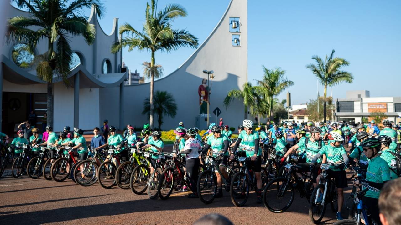 Corbélia realiza neste domingo a 4ª Romaria de Ciclistas para o Santuário Nossa Senhora da Salette