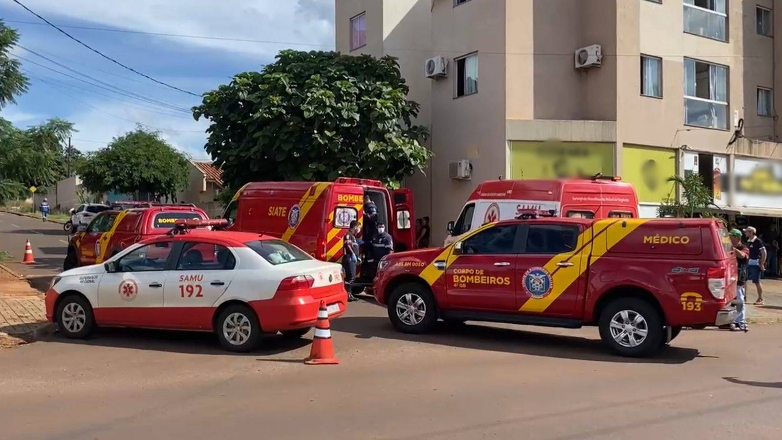 Tragédia em Cascavel: bebê de 1 ano e 8 meses cai de prédio e é reanimada por equipes de socorro