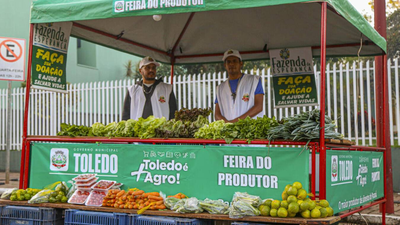 Feira do Produtor de Toledo recebe investimento de mais de R$ 100 mil em novas barracas