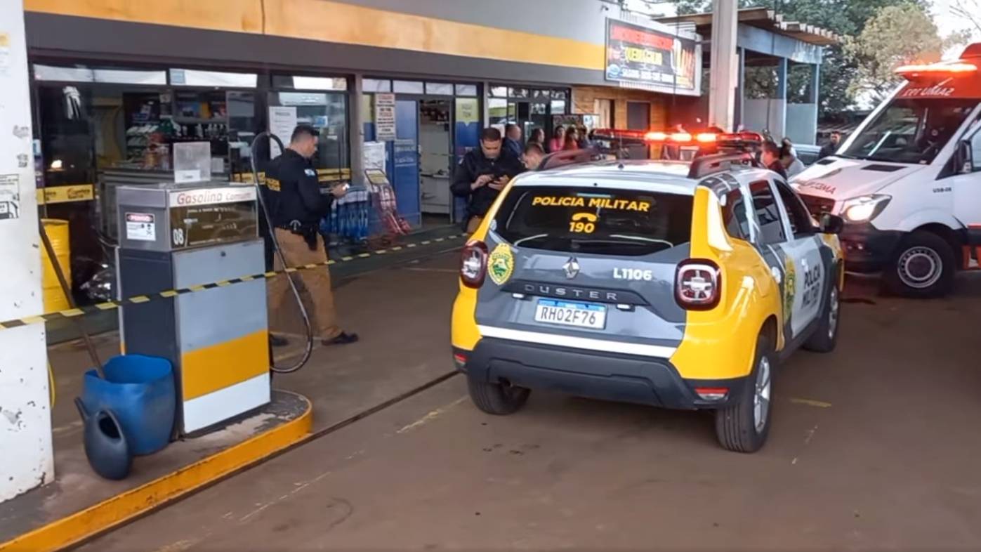 Homem é executado a tiros em posto de combustíveis às margens da BR-277 em Santa Tereza do Oeste