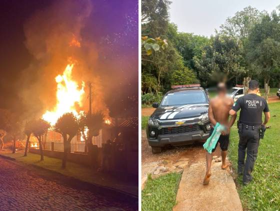 Polícia prende mandante e executores de incêndio criminoso em Quedas do Iguaçu