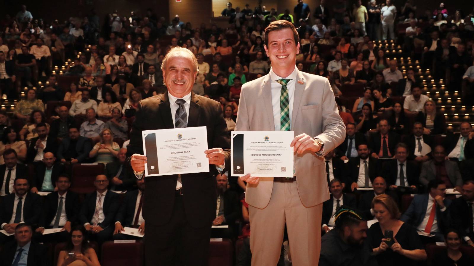 Renato Silva e Henrique Mecabô são diplomados pela Justiça Eleitoral