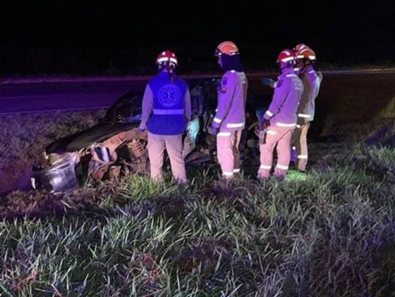 Homem de 62 anos morre em violenta colisão entre carro e caminhão na BR-163 em Santa Tereza do Oeste