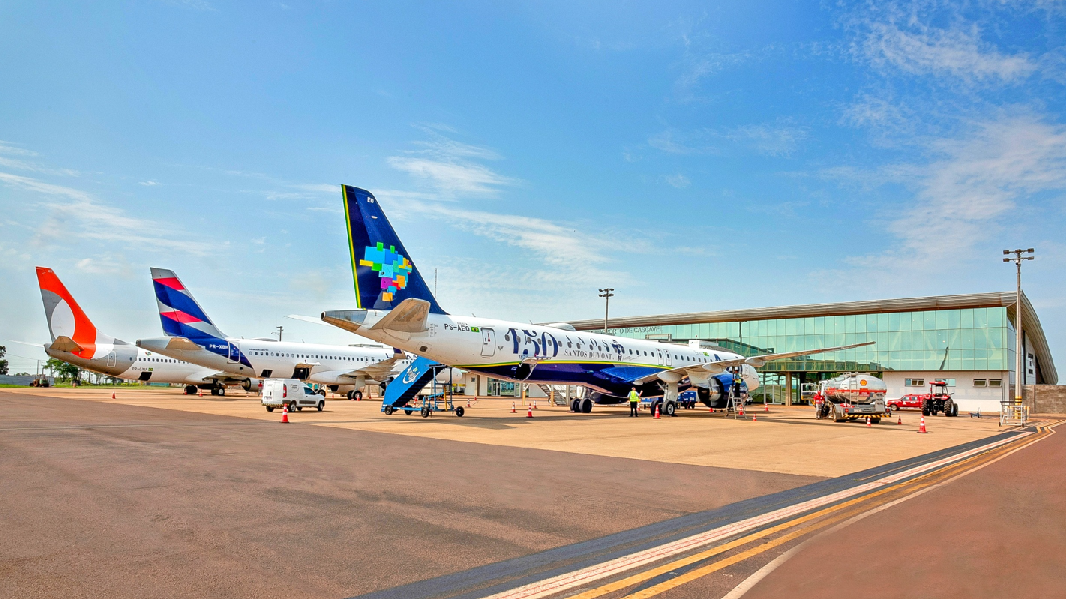 Aeroporto Regional de Cascavel bate mais um recorde e tem 408 mil passageiros em 2024