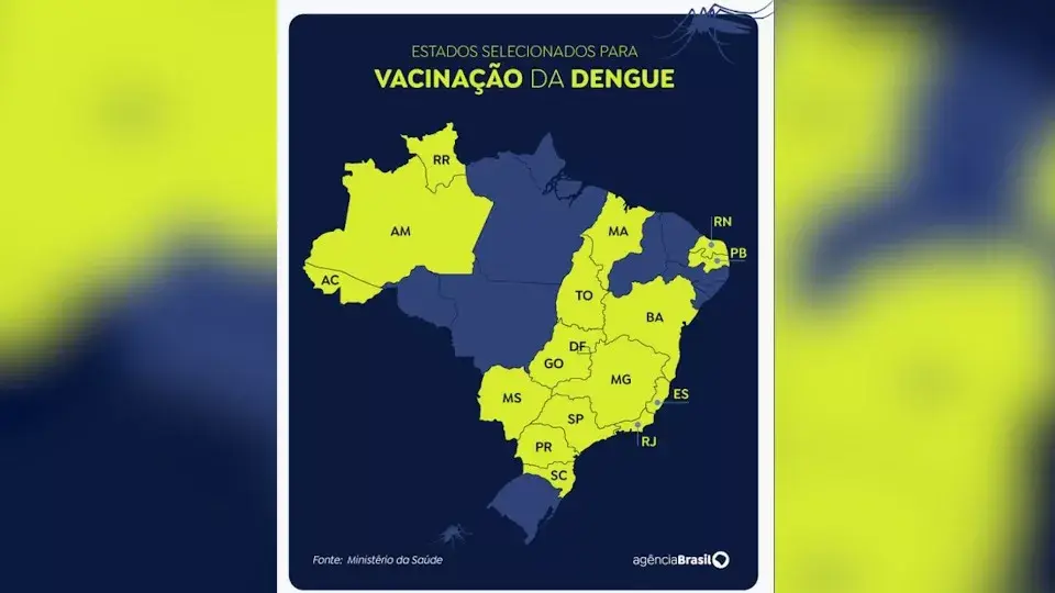 Dez estados já iniciaram a vacinação contra a dengue em crianças