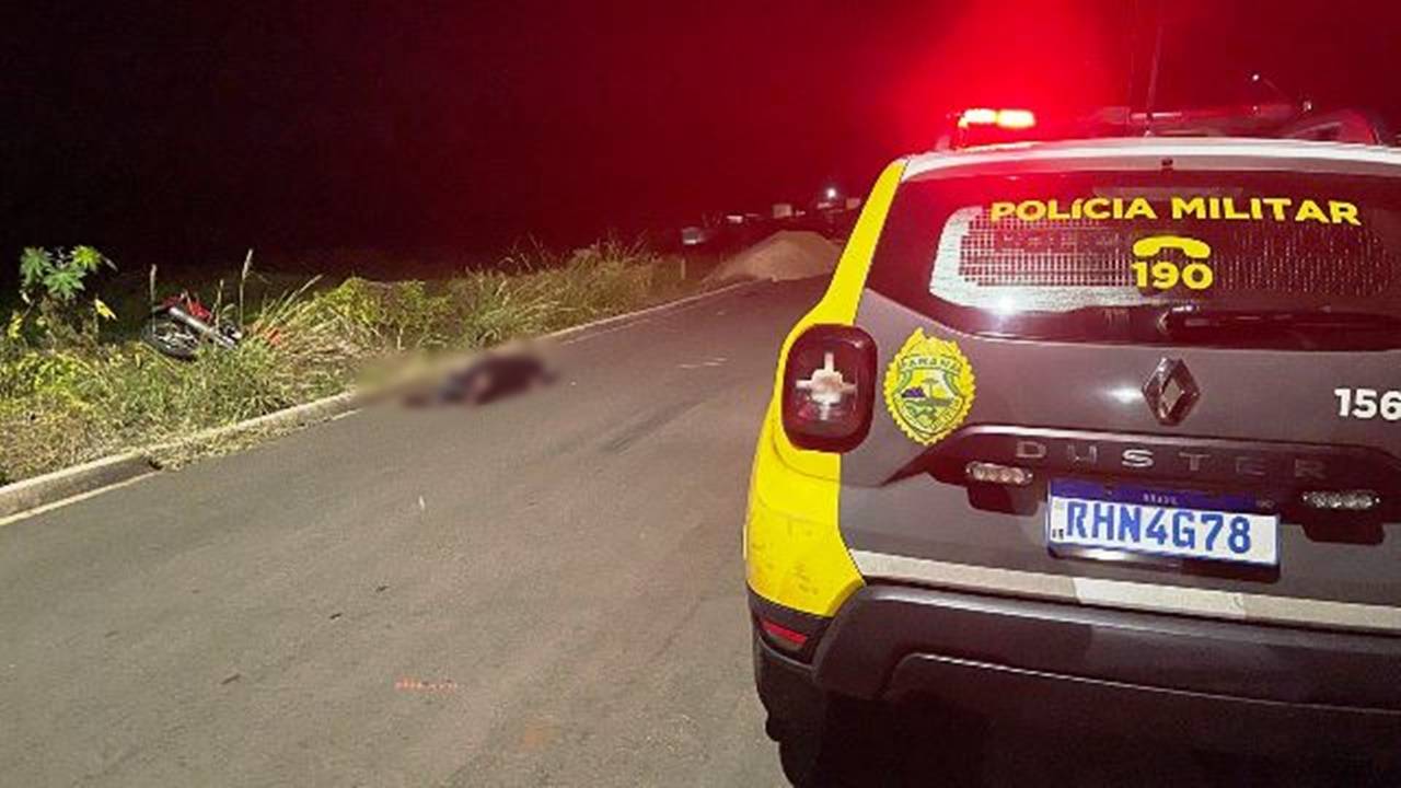Homem de 42 anos morre após suposta queda de motocicleta em Goioerê