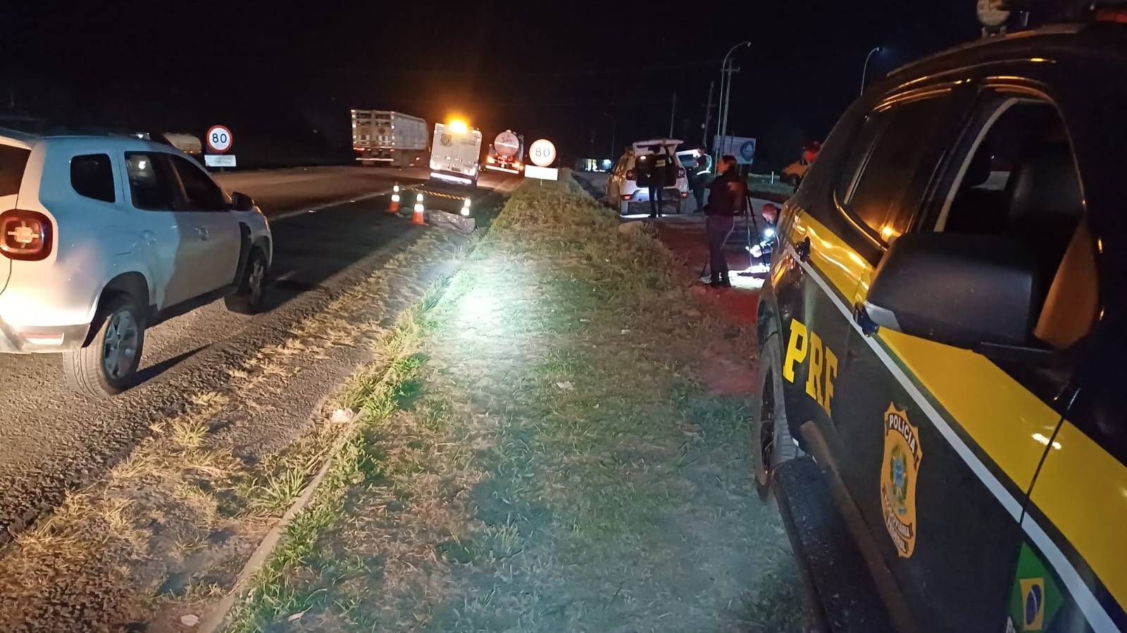 Pedestre morre atropelado ao tentar cruzar a BR-277 em Balsa Nova