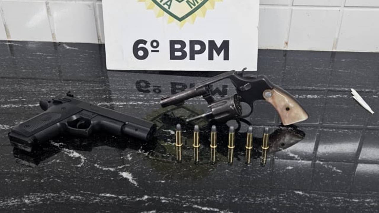 Duas prisões por porte ilegal de arma em uma noite em Cascavel