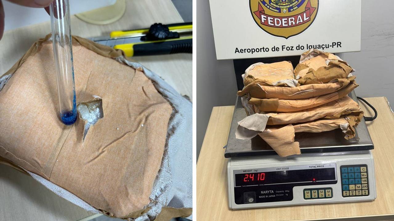 PF detém passageira com cocaína oculta no corpo no Aeroporto de Foz do Iguaçu, com destino a Londres