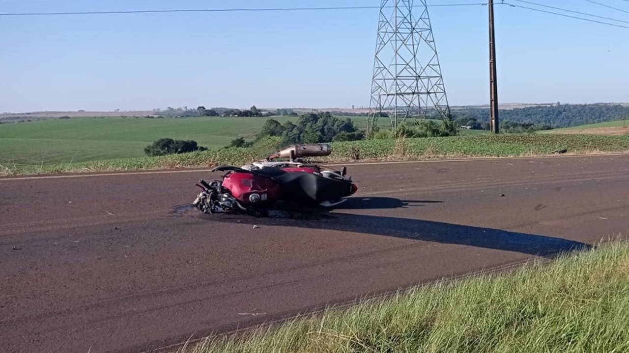 Motociclista morre após acidente na PR-473 em Nova Laranjeiras